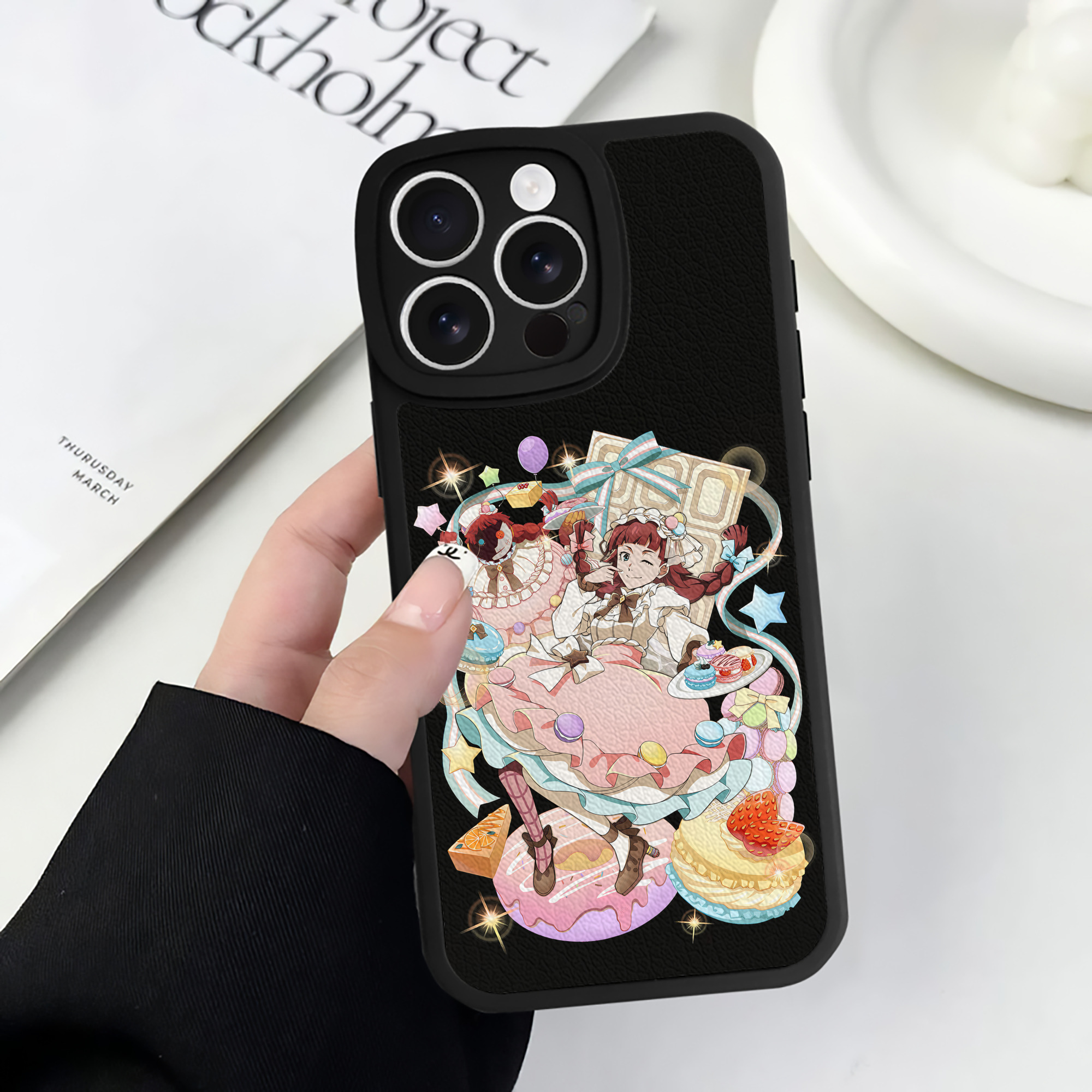 （画像用） 文豪ストレイドッグス Bungo Stray Dogs 【iPhone 16シリーズ対応】シリコンスマホケース（レザー調） 材質：シリコン